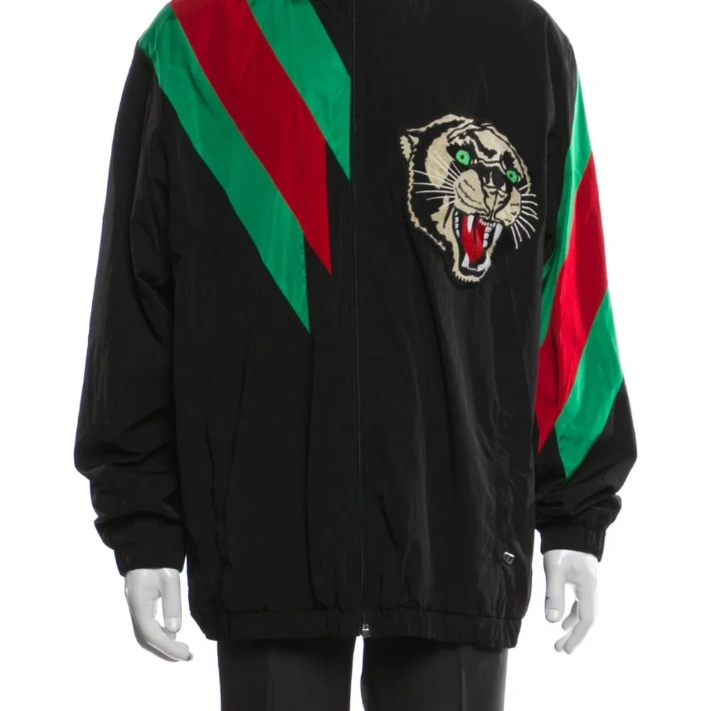 Gucci Panther Web Nylon Track Jacket